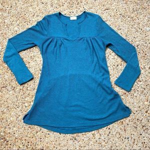 Anthropologie t. la Waffle Knit Shirt Dress Size M
